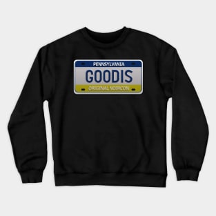 NoirCon David Goodis License Plate by Tia Ja’nae Crewneck Sweatshirt